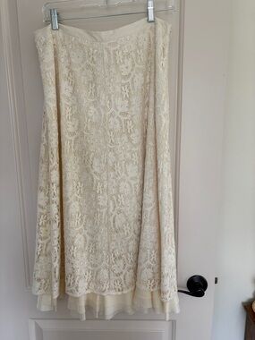 Banana Republic lace overlay skirt